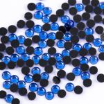 Стразы клеевые акрил 2.7-2.9 мм, 144 шт, 017 т.голубой (capri blue), Zlatka RS/144