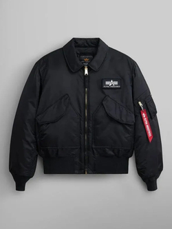 Куртка Бомбер CWU 45 /P HERITAGE (черная - black) — вид спереди