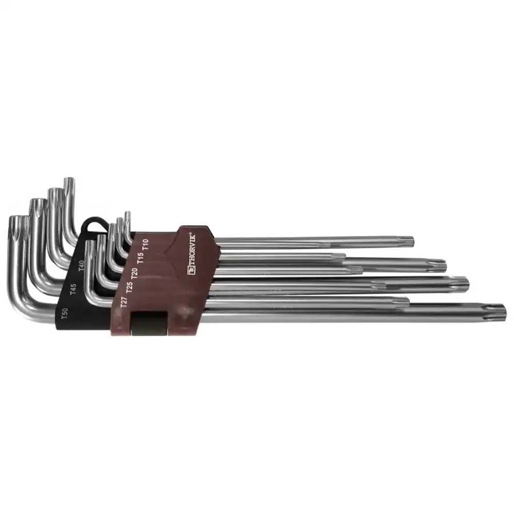 Набор ключей торцевых T-TORX® удлиненных с центрированным штифтом THORVIK TTKL9S