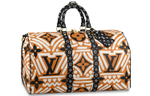 LOUIS VUITTON Crafty Keepall Bandouliere 45 Caramel/Cream