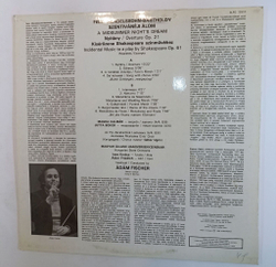 Винтажная виниловая пластинка LP Mendelssohn, Hungarian State Orchestra, Adam Fischer A Midsummer Nights Dream Overture Incidental Music Excerpts (Венгрия 1987)