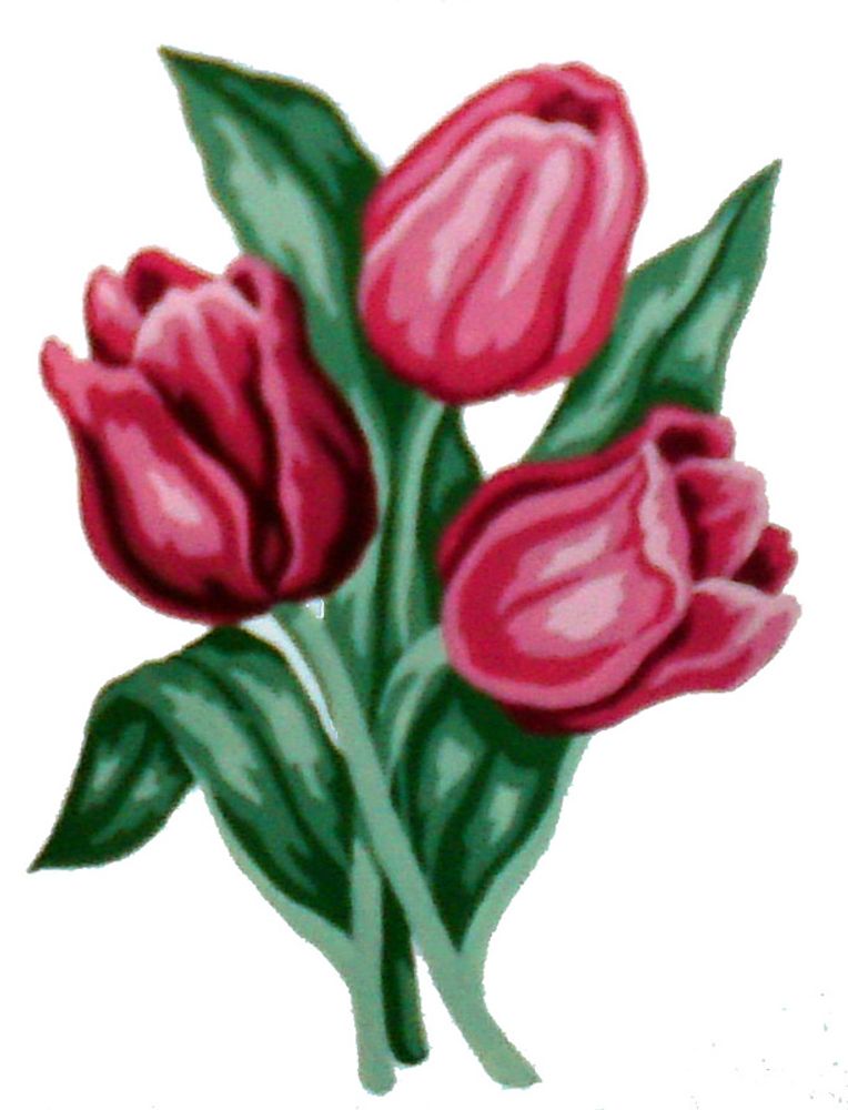 Рисунок для вышивания Soulos (канва жесткая), Тюльпаны, 20х25 см Рисунок для вышивания Soulos (канва жесткая), Тюльпаны, 20х25 см
