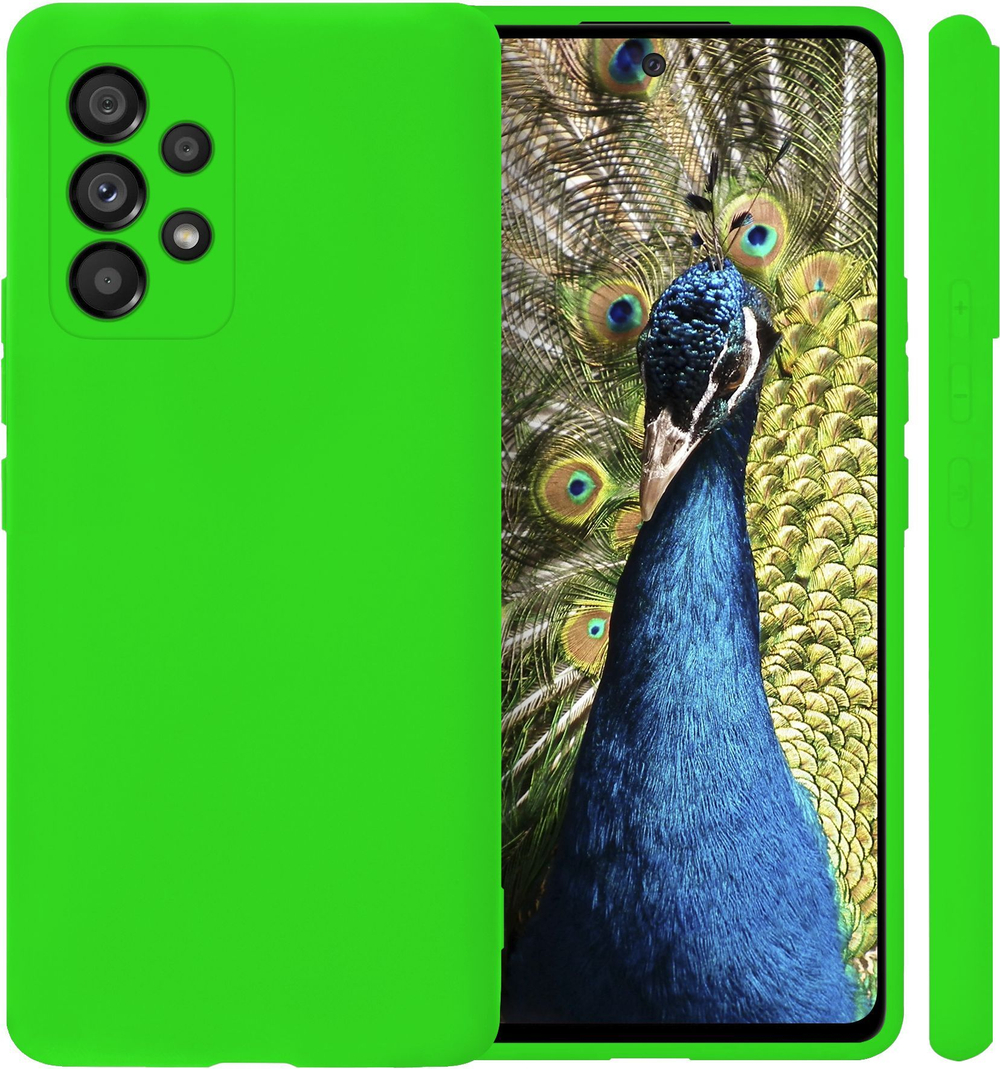 Мягкий Soft Touch чехол из силикона для SAMSUNG GALAXY A53 с бархатной подкладкой