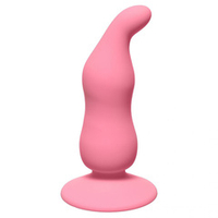 Розовая анальная пробка 11см Lola Games First Time Waved Anal Plug Pink 4104-01Lola