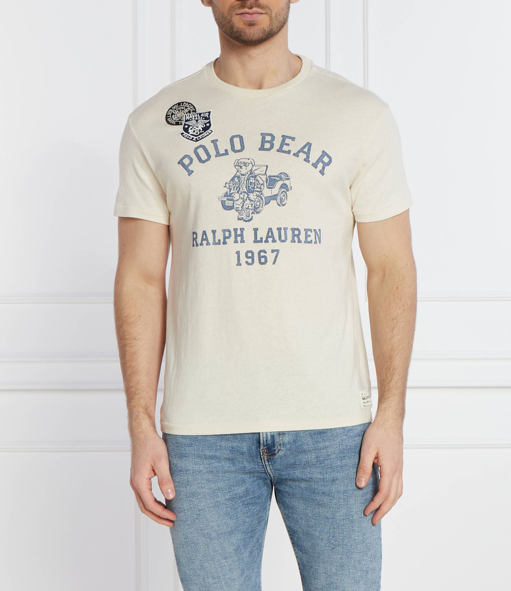 Футболка POLO RALPH LAUREN - кремовый(710934710)