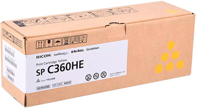 Принт-картридж Ricoh тип SP C360HE для SP C360/C361 желтый (408187)