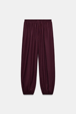 БРЮКИ-ШАРОВАРЫ ИЗ ЛЬНА — ZARA