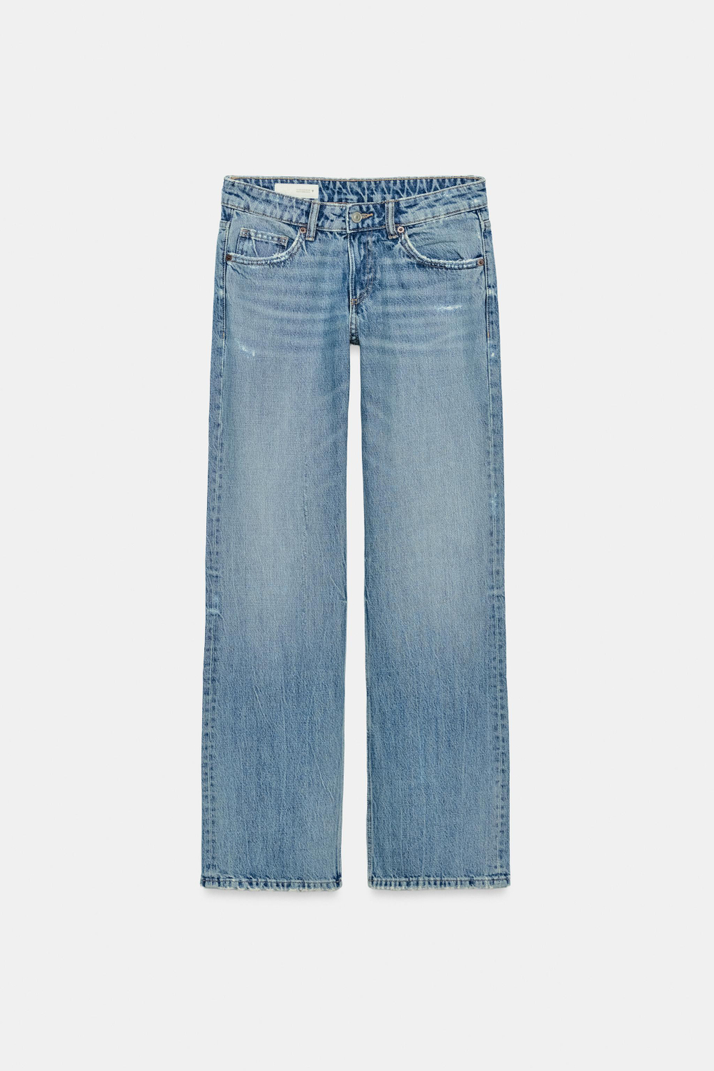 ДЖИНСЫ TRF WIDE-LEG С НИЗКОЙ ПОСАДКОЙ — ZARA