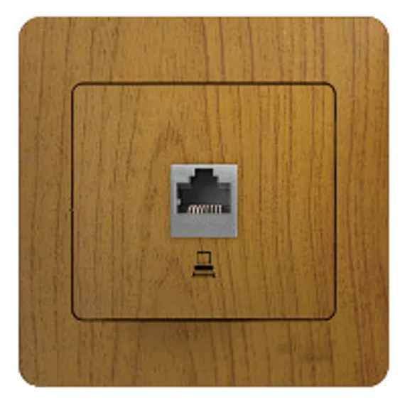 Розетка компьютерная RJ45 Cat 5e Systeme Electric Glossa Дуб GSL000581K