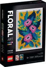 Конструктор Лего Арт Цветочный арт | LEGO Art Floral Art коллекционный набор, 31207, 2870 деталей (18+)
