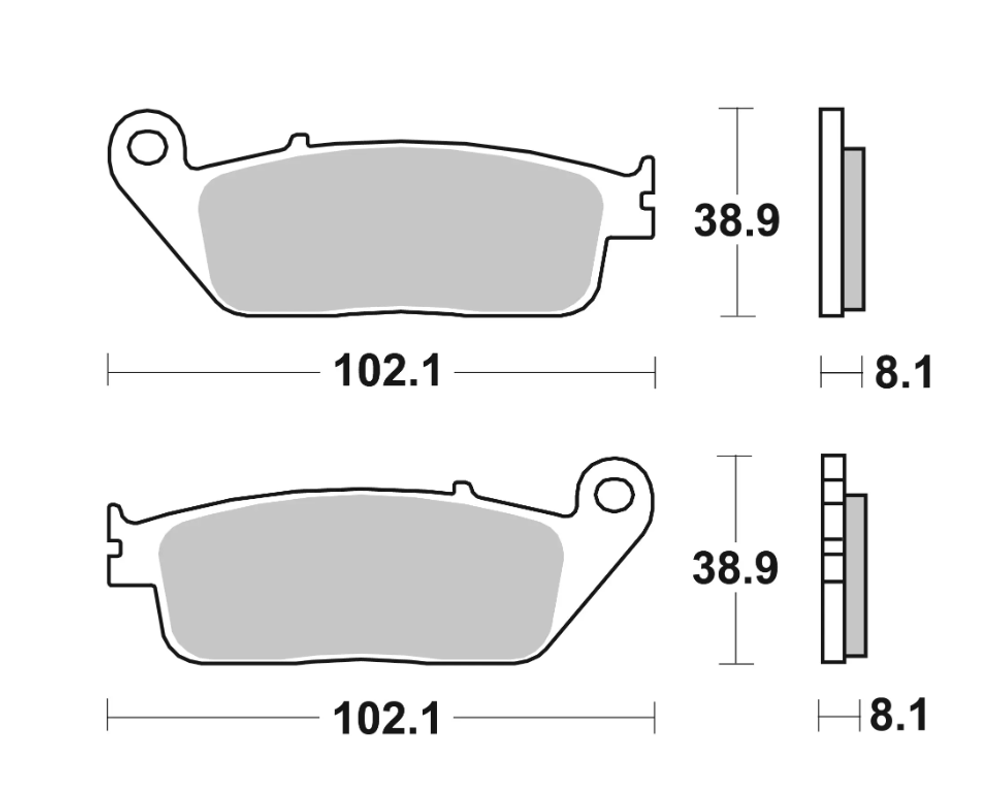 Brembo Колодки тормозные передние 07HO30SR (1 суппорт)