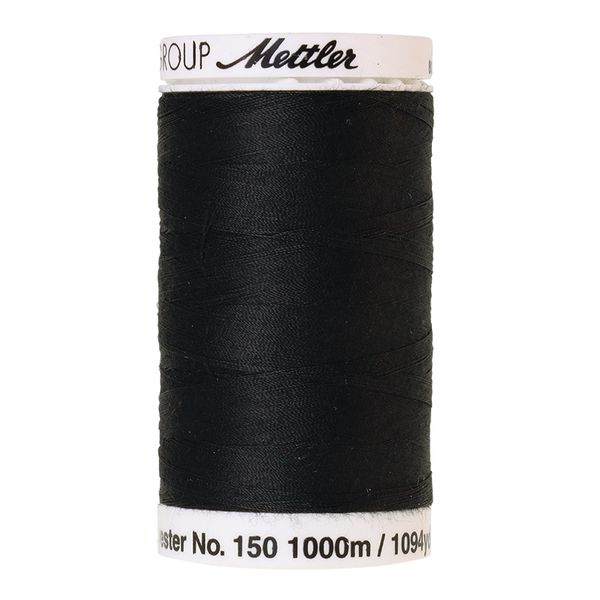 Нитки для тонких тканей Mettler Bobbinette (1000 м), 5 кат. | цв. 4000 черный