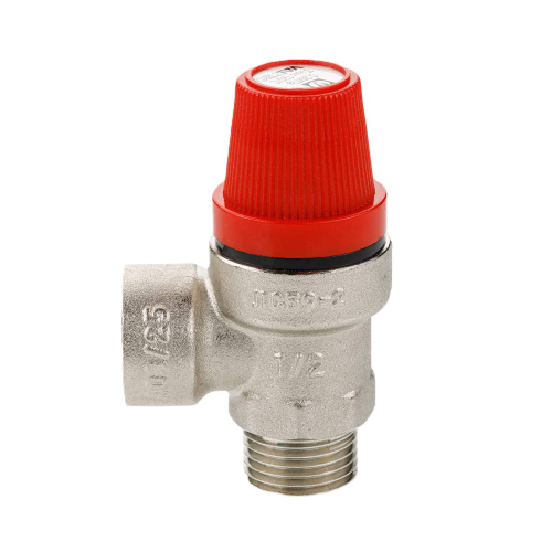 Предохранительный клапан 3BAR 1/2"гх1/2"ш красный VALTEC
