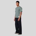 Футболка Alpha Industries Essential Relaxed Fit Tee Battlewash Deep Forest (Тёмно-зелёный)