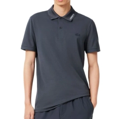 Мужское теннисное поло Lacoste Slim Fit Pique - dark grey
