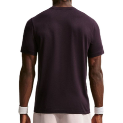 Мужская теннисная футболка Nike Court Dri-Fit Heritage — burgundy ash