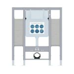 Инсталляция HYDROSMART для подвесного унитаза с дополнительным креплением поручней 07802.N
