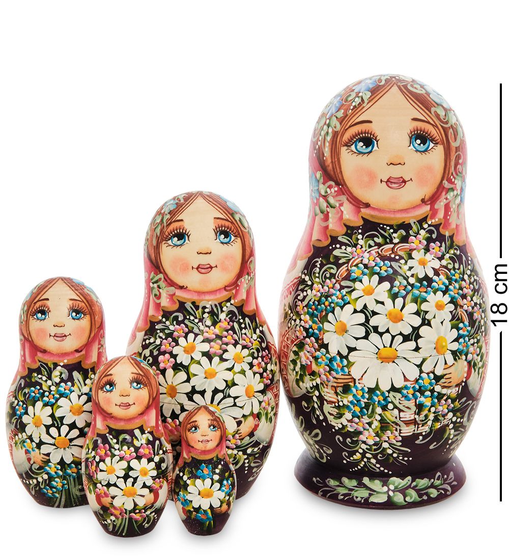 МР-16/30-A Матрешка 5м «Мария с цветами» бол.
