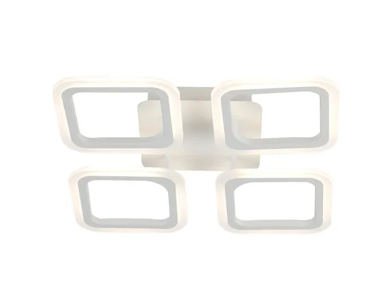 Люстра потолочная светодиодная Rilon 2055/4 WHITE, 64 Вт, белая