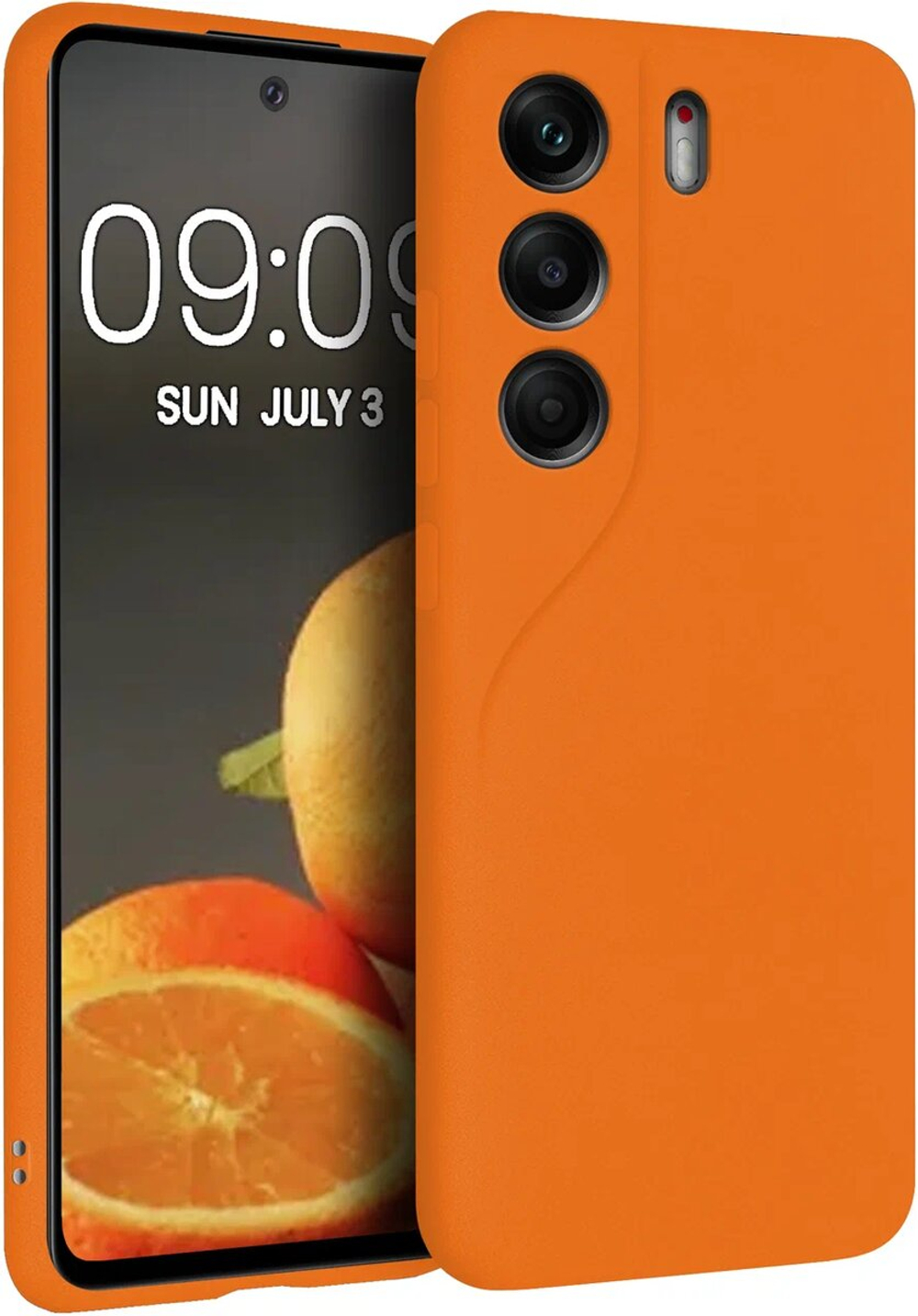 Мягкий Soft Touch чехол из силикона для TECNO CAMON 40 PRO 5G (не 4G) с бархатной подкладкой