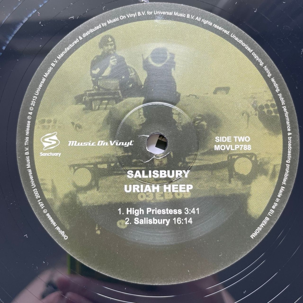 Винтажная виниловая пластинка LP Uriah Heep Salisbury (Европейский Союз 2013)