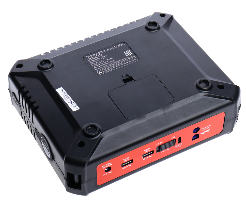 Устройство пусковое 5-19V 450А 12000мА/ч (power bank) с компрессором GTE