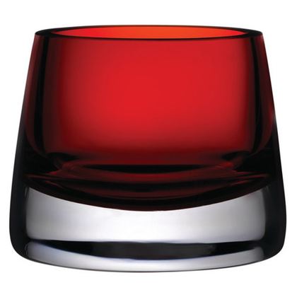 Подсвечник 8см Nude Glass Радость красный