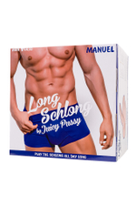 Мастурбатор с фаллосом Juicy Pussy Manuel телесный 25 см
