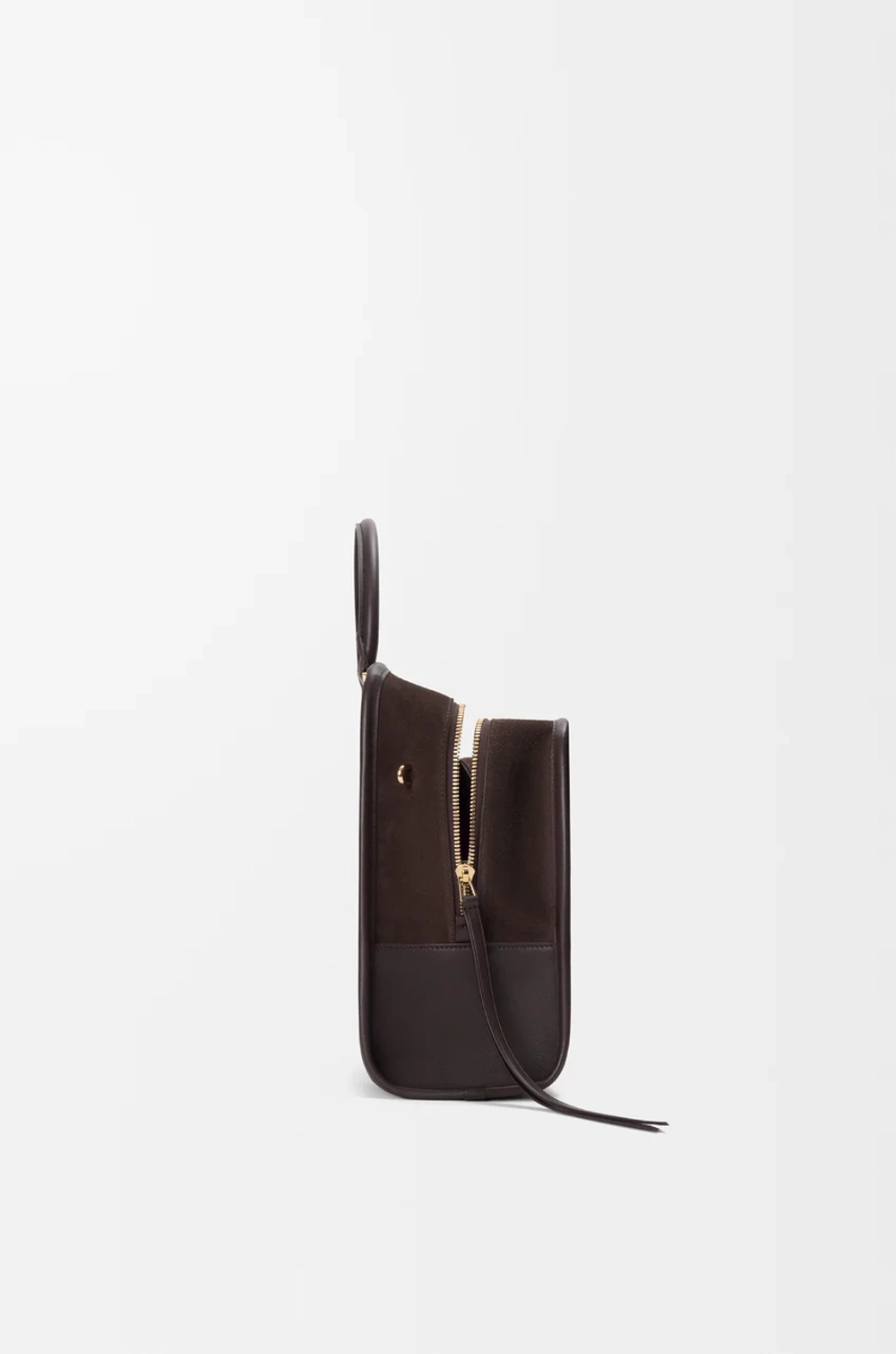 Loewe Большая сумка Amazona 180 из мягкой телячьей кожи, темно-каштановый