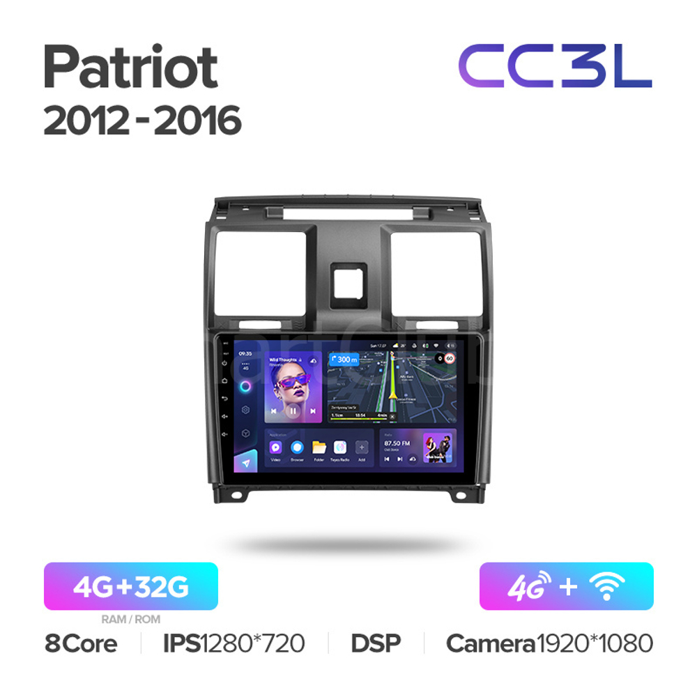 Teyes CC3L 9" для UAZ Patriot 2012-2016