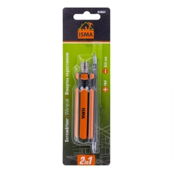 Отвертка переставная 2в1 ISMA ISMA-64952