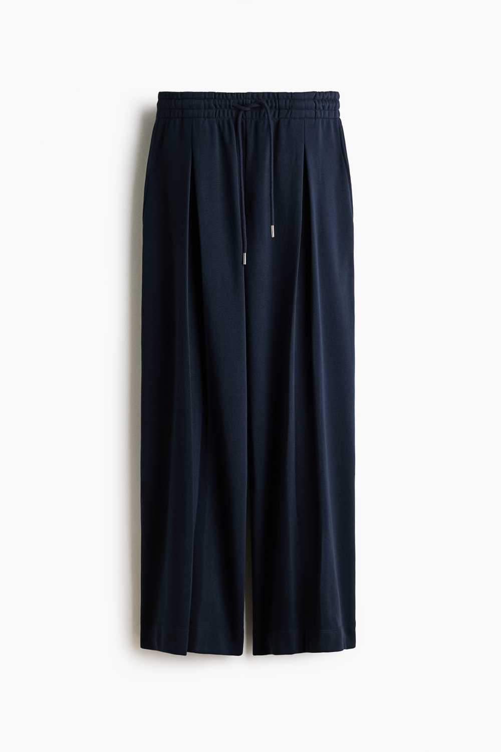 Брюки со складками и стяжкой — Светло-бежевый - H&M
