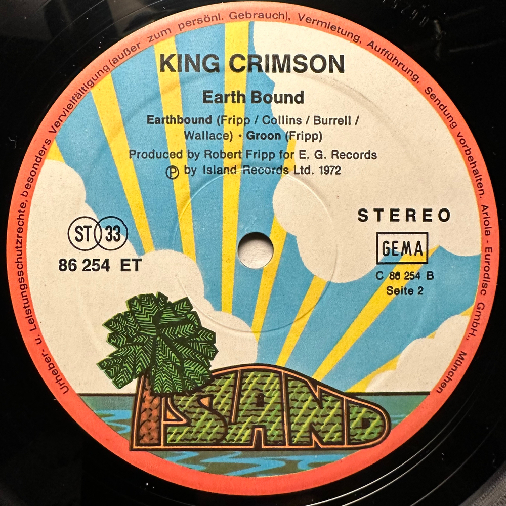 King Crimson - Earthbound (Германия 1972г.)