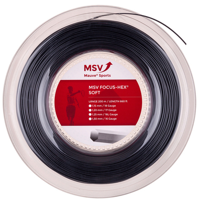 Теннисные струны MSV Focus Hex Soft (200 m) - black