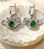 Ювелирные серьги из серебра 925 пробы