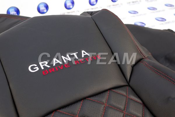Авточехлы из экокожи на автомобили Лада Гранта Drive Active
