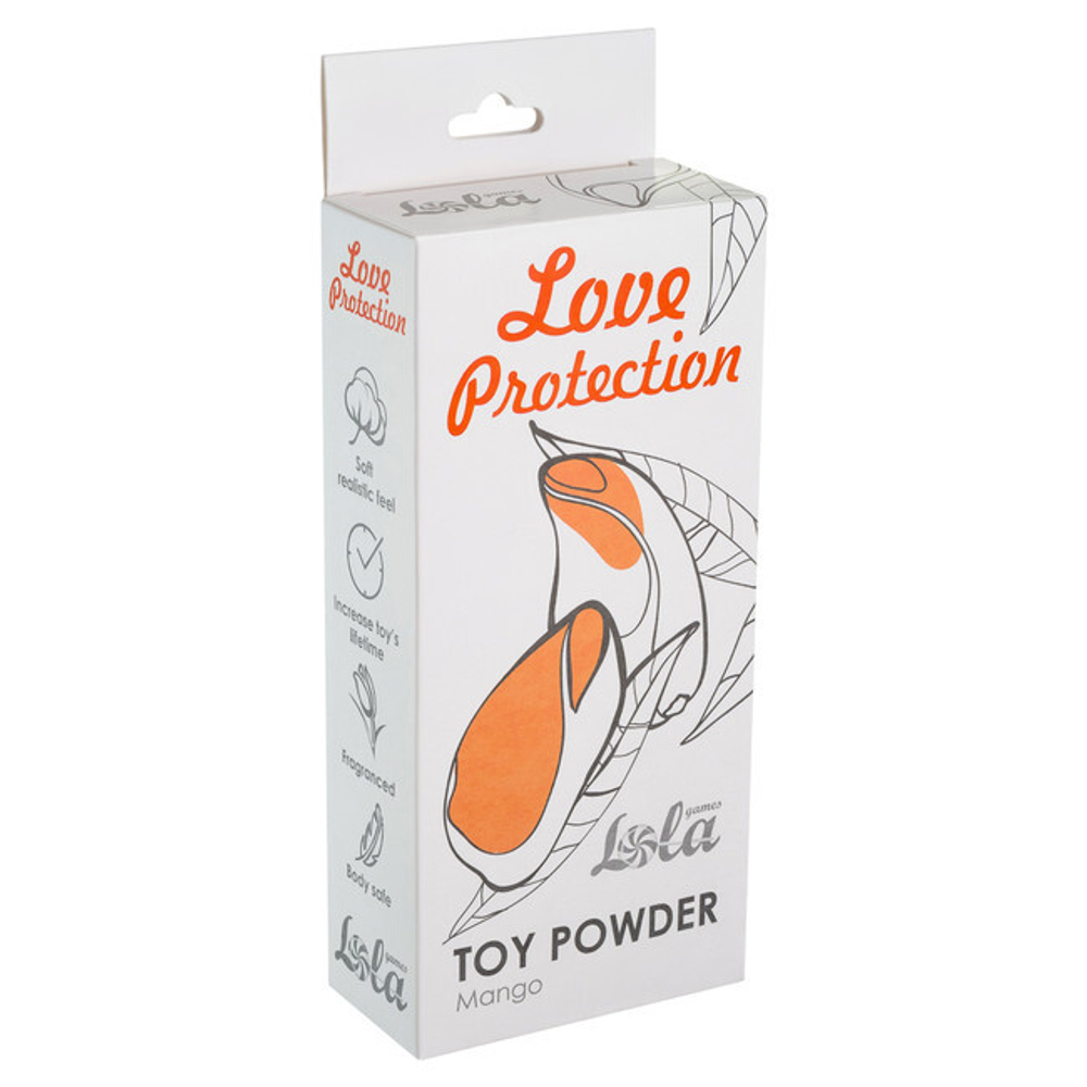Пудра для игрушек ароматизированная Love Protection Манго 30 гр (Цвет: белый)