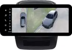 Магнитола для KIA Sorento 2 XM 2012-2016 (климат на ШГУ, рамка большая) - Teyes LUX ONE 360 монитор 12.3" 2K QLED на Android 10, Быстрая, CarPlay, 4G SIM-слот, 4 камеры в комплекте