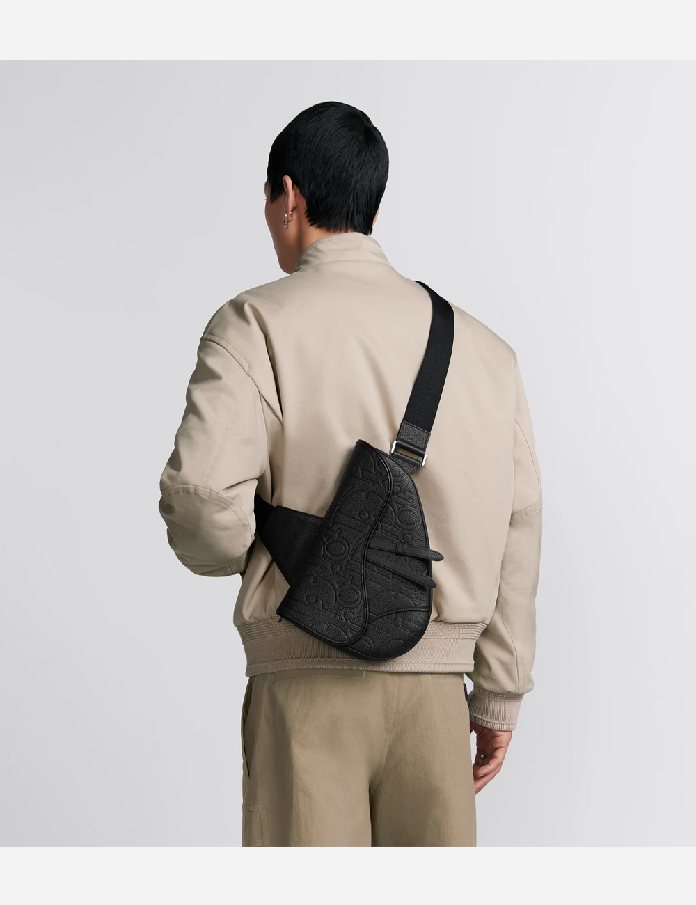 Сумка Dior Saddle Bag Leather "Black Dior Gravity"