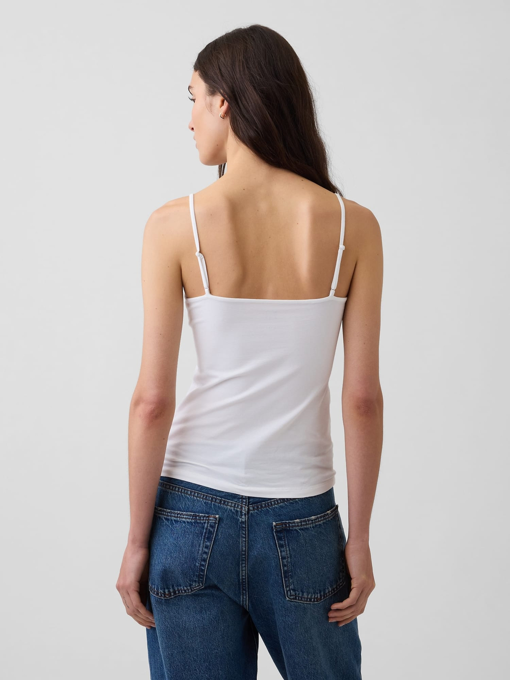 Базовая короткая вязаная майка - GAP