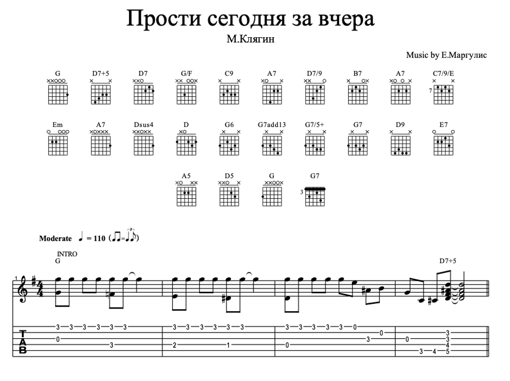 Прости сегодня за вчера