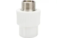 Муфта TEBO сварка НР 25*1/2" белая 35163