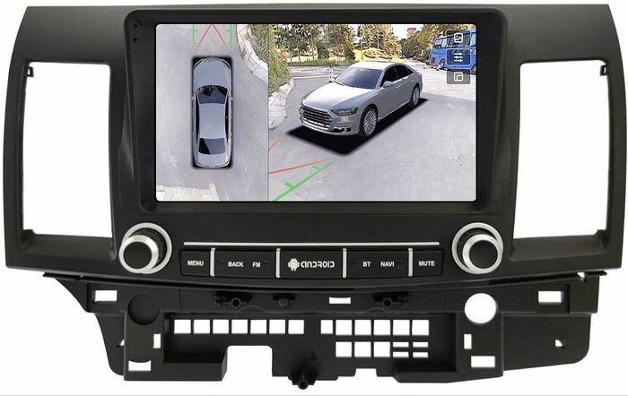 Магнитола для Mitsubishi Lancer X 2007-2016 (рамка с крутилками и кнопками) - Teyes CC3-2K-360 на Android 10, Быстрая, 2K QLED, CarPlay, 4G SIM-слот, 4 камеры в комплекте
