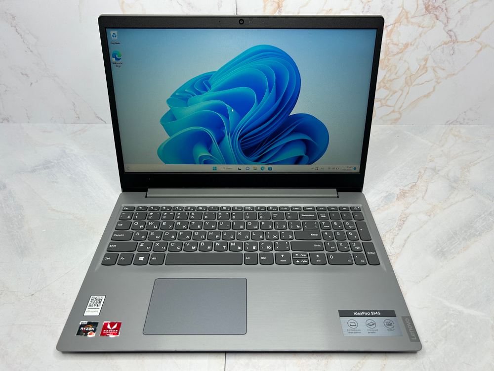 Ноутбук Lenovo ideapad S145-15API Конфигурация: AMD Ryzen 3 3200U 2.6 ГГц/8ГБ/SSD 512 ГБ/AMD Radeon Vega 3/Windows 11 Домашняя/15.6"/1366x768/B1