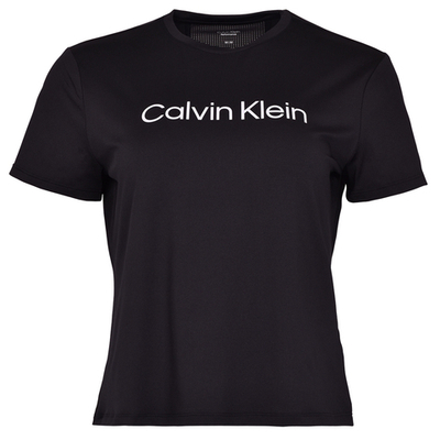 Женская теннисная футболка Calvin Klein WO SS T-Shirt - black