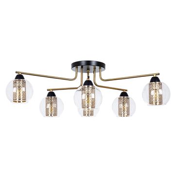 Потолочная люстра 6*Е14 A7045PL-6BK чёрный Manchester Arte Lamp