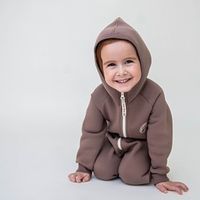 Комбинезон с клапаном и капюшоном "Кокос" утепленный