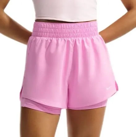 Женские теннисные шорты Nike Dri-Fit One - pink rise/white