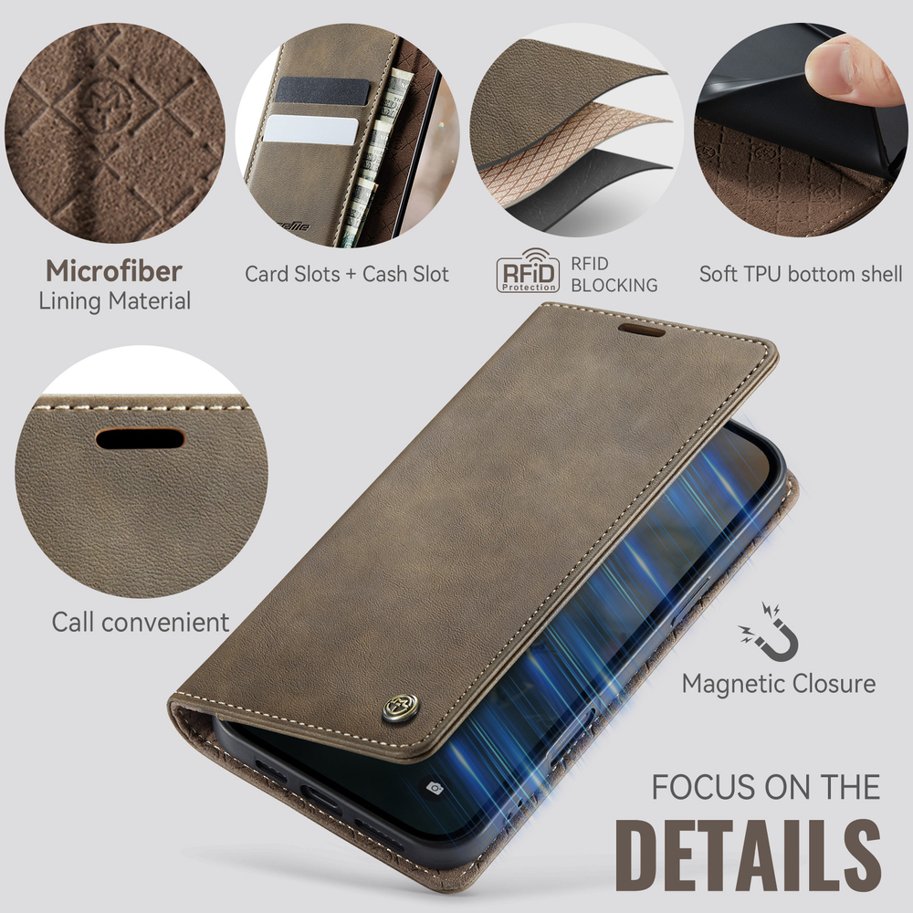 Чехол-книжка CaseMe RFiD iPhone 16 Pro