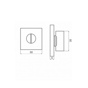 Ручка поворотная ABRISS BK 5010 CP хром